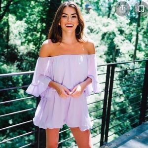 NWT Lilac Endless Rose Romper
